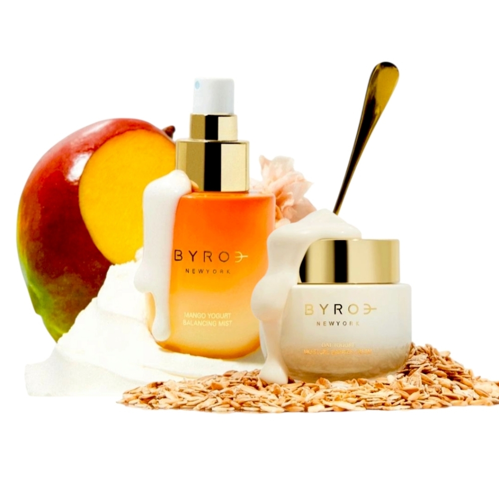 BNIB BYROE Mango & Oat Yogurt Skincare Duo Set (Vegan 🌿)